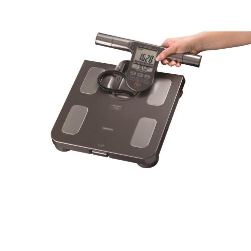 Omron 330-lb Digital Black Bathroom Scale with Body Fat Indicator