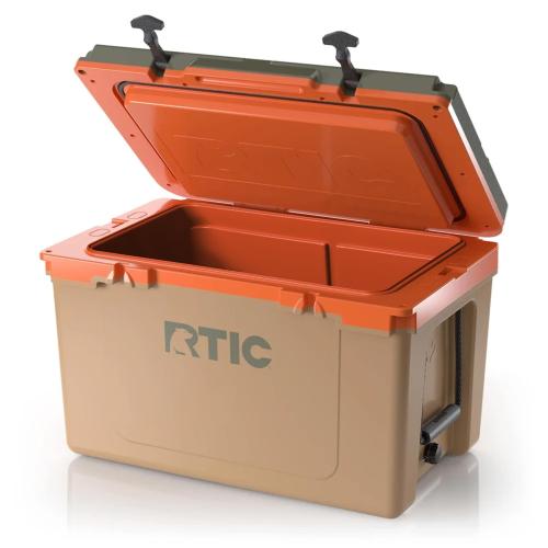 RTIC Outdoors Hard Cooler Trailblazer 52-Quart Insulated Personal Cooler ( cracked see the pictures)