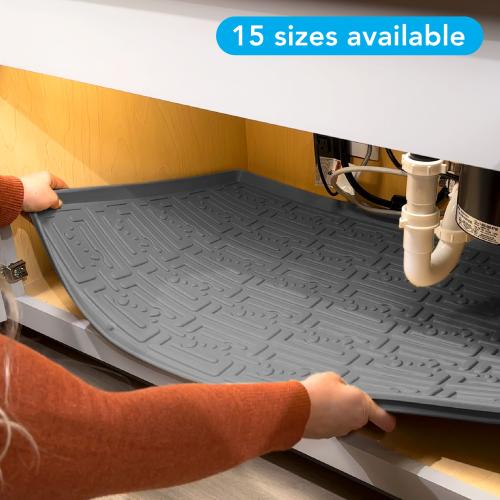Xtreme Mats Kitchen 22-in x 34-in Beige Undersink Drip Tray Fits Cabinet Size 34-in x 22-in