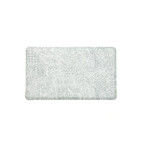 FloorPops 1-2/3-ft x 2-2/3-ft Grey PVC Rectangular Indoor Decorative Novelty Anti-fatigue Mat