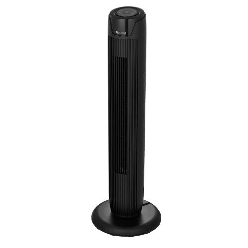 Utilitech 36-in 120 -Volt 3 -Speed Indoor BLACK/MATTE Oscillating Tower Fan with Remote