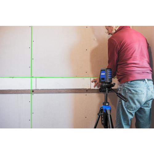 Kobalt 100-ft Self-Leveling Indoor/Outdoor Cross Beam Cross-line Laser Level (Accessories Included)