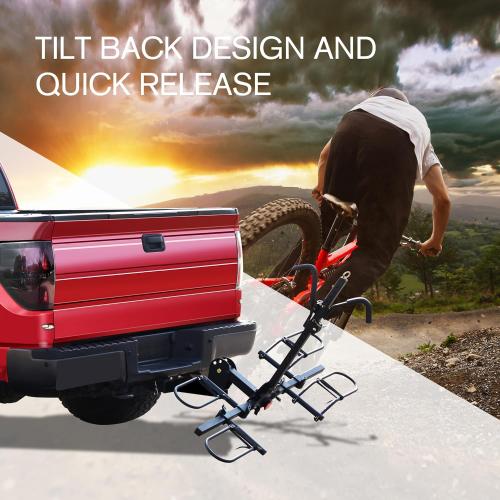 Young Electric Hitch Mount Platform Style 2-Bike Rack