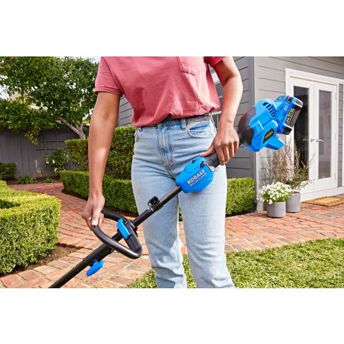 Kobalt 24-volt 15-in Split Shaft Attachment Capable Battery String Trimmer 4 Ah (Battery and Charger Included)
