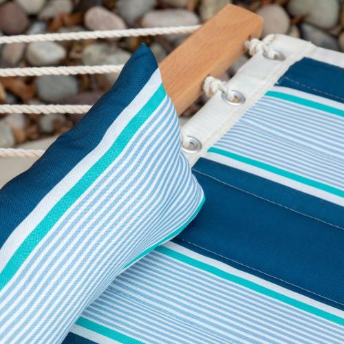 Style Selections Lexington Stripe Ocean Blue Quilted Hammock with Stand - missing parts
