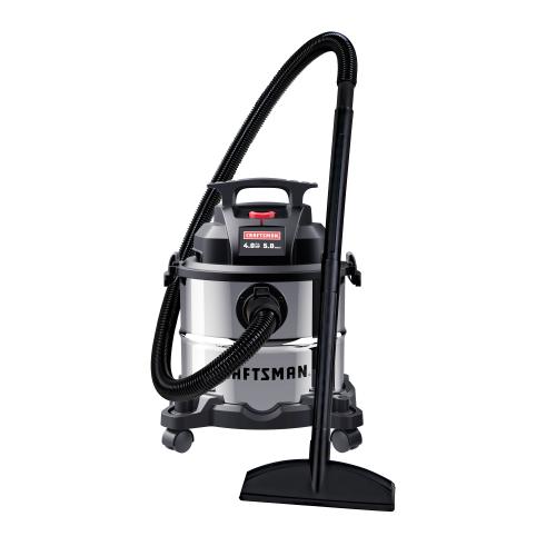 CRAFTSMAN 5-Gallon 4-HP Corded Wet/Dry Shop Vacuum with Accessories Included