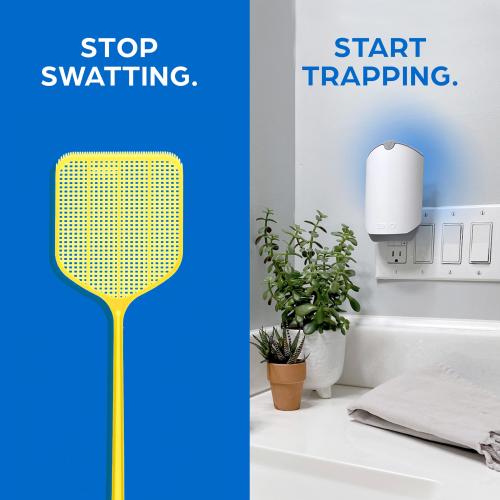 Zevo M4 Insect Trap for Indoor/Outdoor Use - Eliminates Flies, Gnats, Mosquitos, and More - Odorless, Safe for Pets and Kids