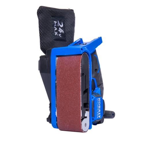 Kobalt 24 Volts Brushless Variable Belt Cordless Sander with Dust Management (Battery Not Included)