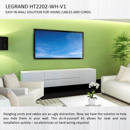 Legrand On-Q 4-27/64-in x 10-in PVC White Flat Screen Tv Kit