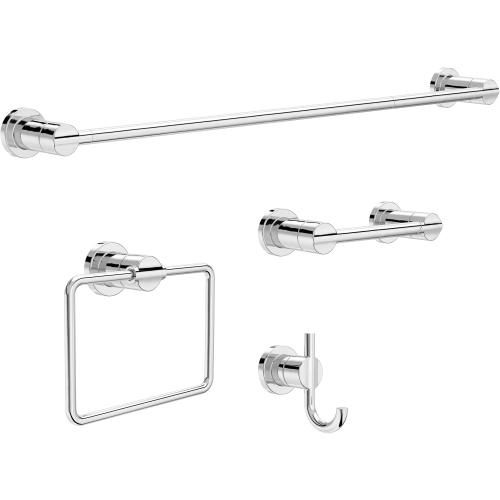 Delta Nicoli Polished Chrome Wall Mount Pivot Toilet Paper Holder