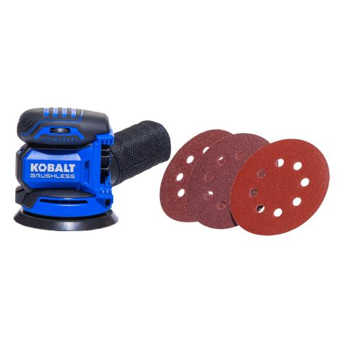Kobalt 24 Volts Brushless Variable Orbital Cordless Sander with Dust Management (Battery Not Included)