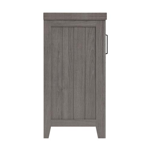 Style Selections 48-in W Iron Oak Infrared Quartz Electric Fireplace