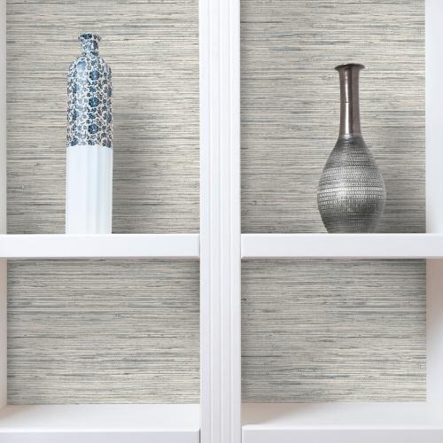 RoomMates 28.2-sq ft Light Grey Vinyl Abstract Self-adhesive Peel and Stick Wallpaper