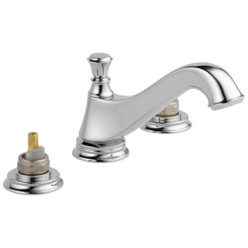 Delta Cassidy Chrome Widespread WaterSense Bathroom Sink Faucet with Drain