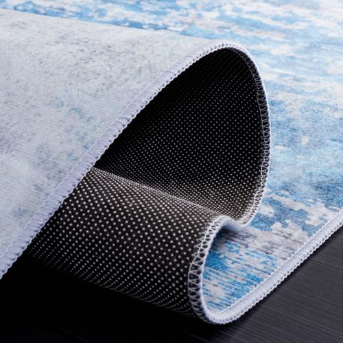 Safavieh Tacoma 9 x 12 (ft) Loomed Polyester Gray/Blue Rectangular Indoor Abstract Machine washable Area rug