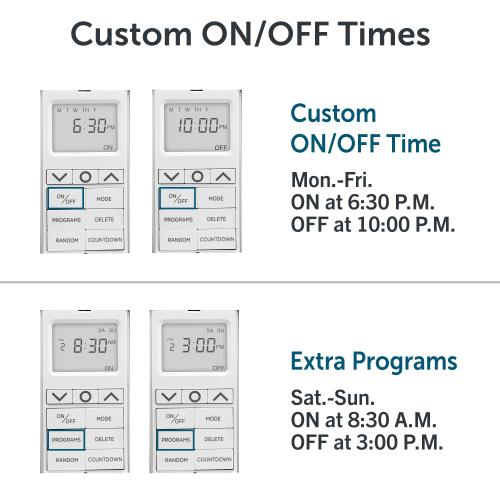 Utilitech 15-Amps 120-volt Indoor Programmable Digital Lighting Timer