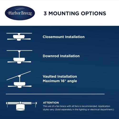 Harbor Breeze Calera 52-in Bronze with Aged Bronze Blades Indoor/Outdoor Ceiling Fan Light Kit Compatible (5-Blade)