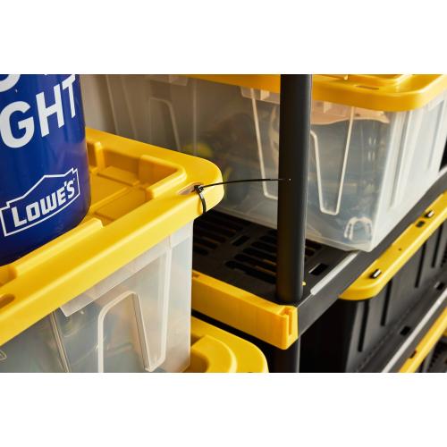 Project Source Commander Large 27-Gallon s (108-Quart) Clear Heavy Duty Tote