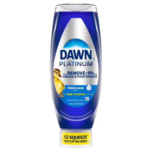 2 Pack Dawn Ultra Platinum EZ-SQUEEZE 24.3-fl oz Refreshing Rain Dish Soap