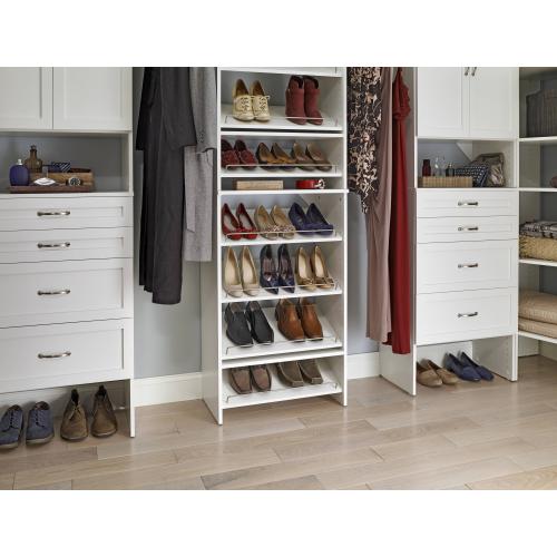 ClosetMaid BrightWood 25-in x 2.11-in x 13.8-in Shoe Storage (little Damaged; see the pictures)