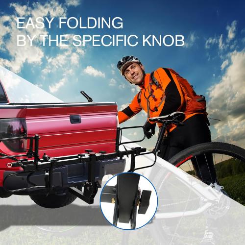 Young Electric Hitch Mount Platform Style 2-Bike Rack