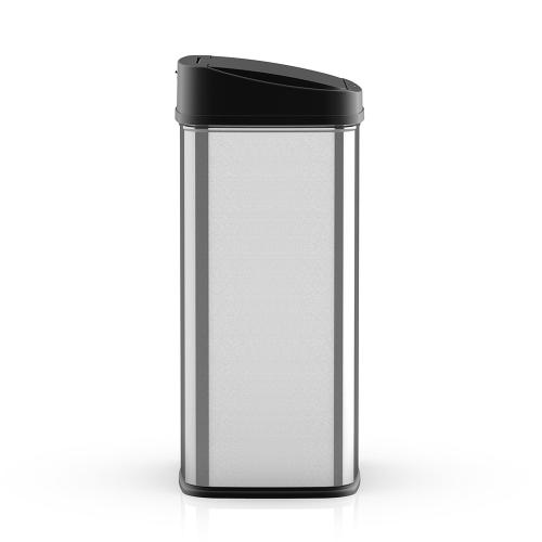NINESTARS Motion Sensor Trash Can - Stainless Steel - Commercial/Residential - Large Size - Touchless - 32 Gallons