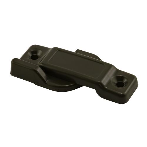 Prime-Line 2-1/4-in 2-5/16-in Bronze Plastic Sliding Window Sash Lock