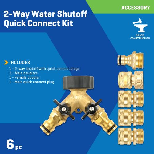 Kobalt Brass Quick connector set