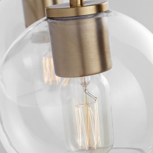 Generation Lighting Orley 17.5-in 2-Light Satin Brass Transitional Vanity Light