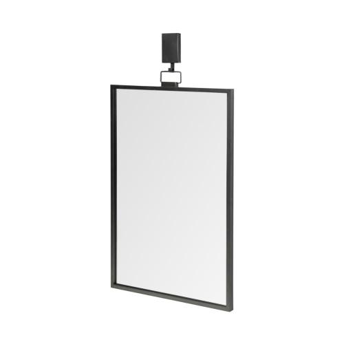 Mercana Grimm 24.8031-in W x 43.75-in H Gun Metal Gray Framed Wall Mirror (THE GLASS IS BROKEN)