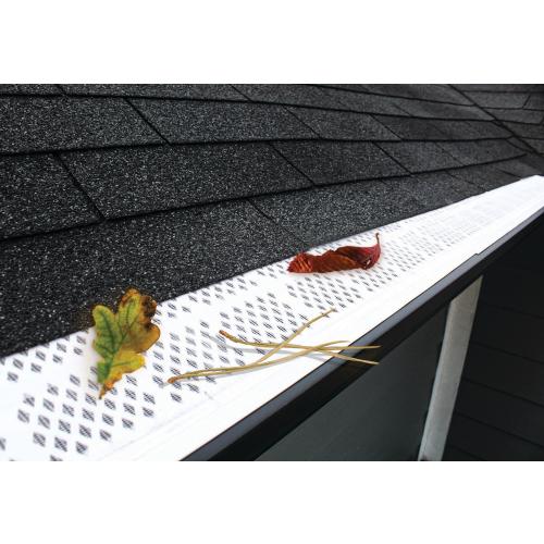 Spectra Armour Guard 6 x 3' Vinyl White Multipack Gutter Guard Vinyl K style 6-in x 3-ft Gutter guard