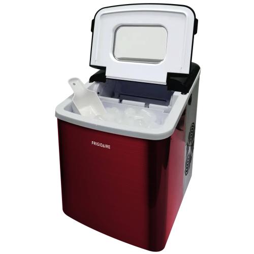 Frigidaire BULLET SHAPED ICE COMPACT RED STAINLESS STEEL ICE MAKER