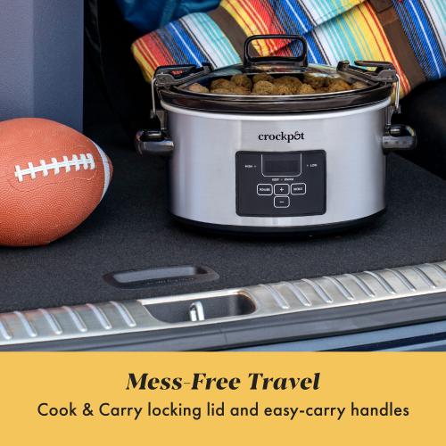 Crock-Pot 4-Quart Programmable Medium Slow Cooker (Stainless Steel)