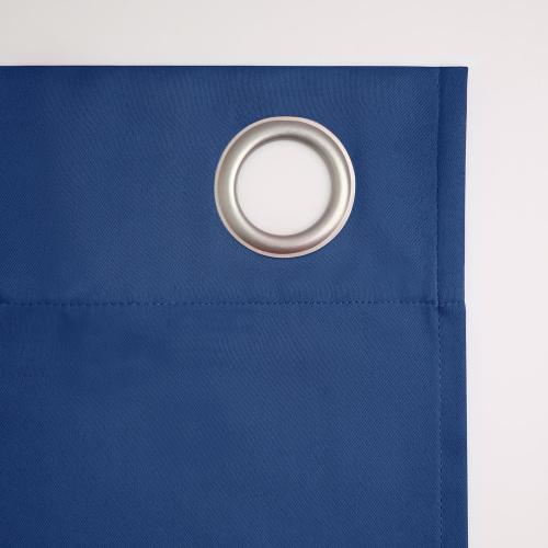 Blue 95 Sun Zero 95-in Classic Blue Blackout Interlined Grommet Single Curtain Panel