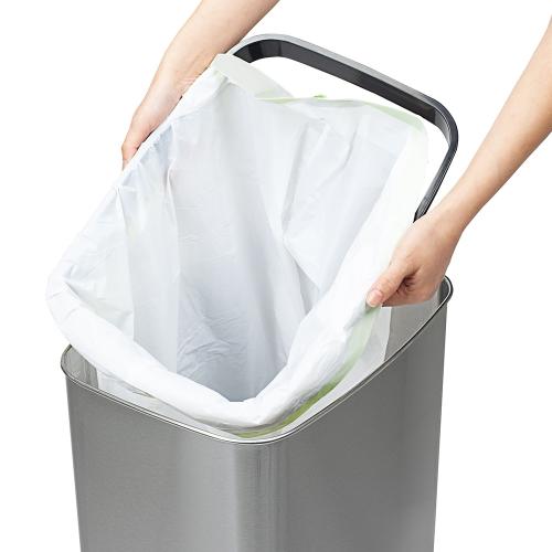 NINESTARS Motion Sensor Trash Can - Stainless Steel - Commercial/Residential - Large Size - Touchless - 32 Gallons