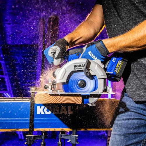 Kobalt Next-Gen 24-volt 6-1/2-in Brushless Cordless Circular Saw (Bare Tool)