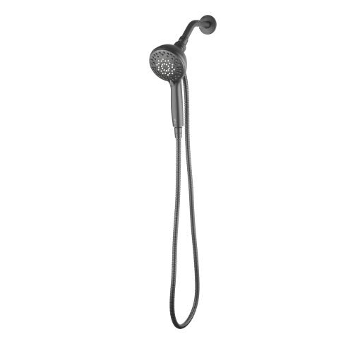 allen   roth Galway 6-Settings Matte Black 5-in Round Handheld Shower Head 1.8 GPM