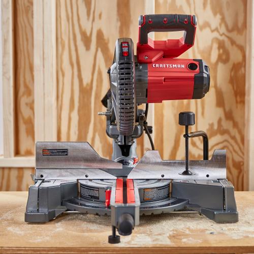 CRAFTSMAN 10-in 15-Amp Single Bevel Sliding Corded Miter Saw