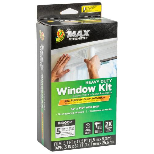 Duck Max Strength 62-in x 210-in Clear Heat-control Window Film Kit