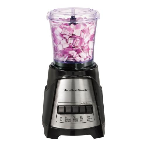 Hamilton Beach 46-oz 3-Speed Blender and Food Processor Combo (Black) *Damaged box*