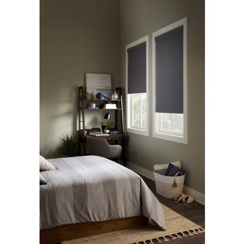 allen   roth 30-in x 72-in Gray Room Darkening Cordless Roller Shade