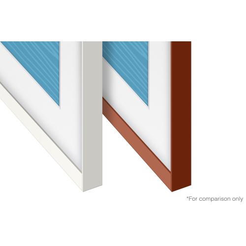 Samsung 55-in The Frame Customizable Bezel Beveled Brick Red