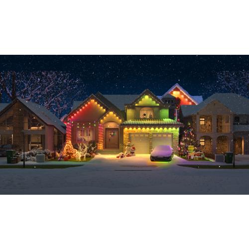 Govee 100-ft Plug-in White Indoor/Outdoor String Light with Color changing -Light LED Mini Bulbs Bluetooth Compatibility Wi-Fi Compatibility