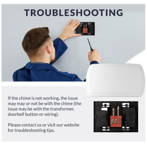 Newhouse Hardware White Wired Doorbell Doorbell kit
