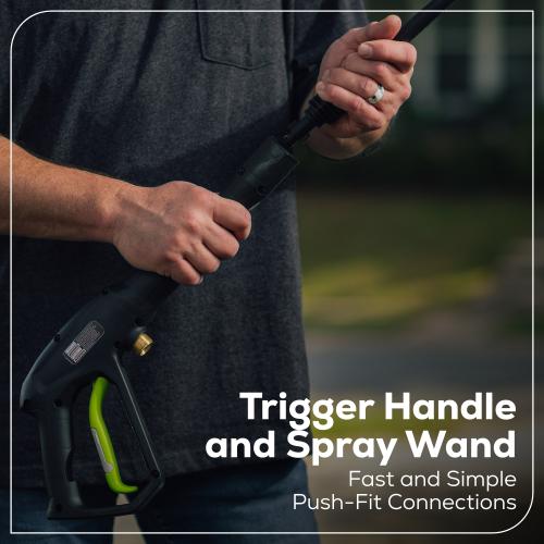 Greenworks 1900-PSI 1.2-GPM Cold Water Electric Pressure washer with 4 Spray Tips and Surface Cleaner