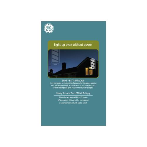 GE LED  Battery 60-Watt EQ A21 Soft White Medium Base (e-26) LED General Purpose Light Bulb