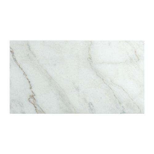 Picket House Furnishings Meyers White Marble Acacia Granite/Marble Modern Coffee Table