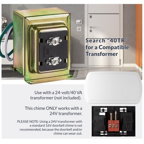 Newhouse Hardware White Wired Doorbell Doorbell kit