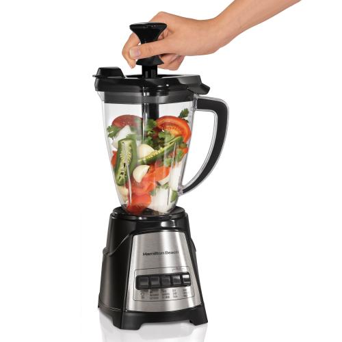 Hamilton Beach 46-oz 3-Speed Blender and Food Processor Combo (Black) *Damaged box*