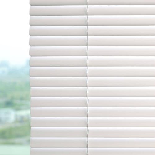 Project Source Light Filtering 1-in Slat Width 35-in x 64-in Cordless White Vinyl Light Filtering Mini-blinds